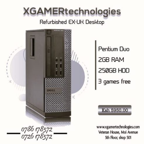 Recertified dual core desktop PC with free games