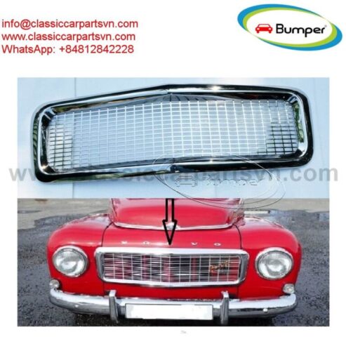 Radiator grille Volvo PV Duett, PV444, PV544 by stainless steel new