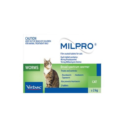 Buy Milpro Allwormer for Cats Online + Free Shipping | DiscountPetMart