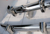 Volvo PV 444 (1947-1958) bumpers with bullhorns overriders by stainless steel