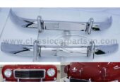 Volvo PV544 Euro type (1958-1965) bumpers by stainless steel new