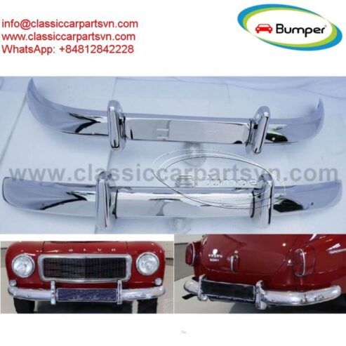 Volvo PV544 Euro type (1958-1965) bumpers by stainless steel new