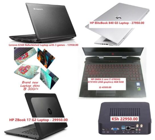 Clean ex-UK Laptops and mini PCs with games bonus
