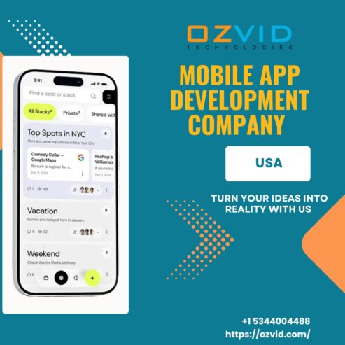 OZVID Technologies: Expert Mobile App Development Company in California for Your Business Growth