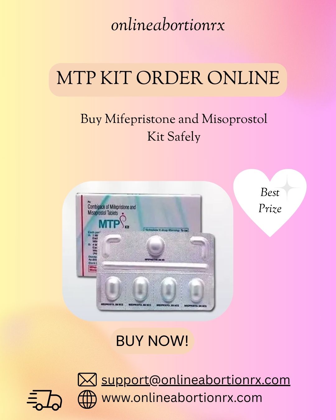 MTP Kit Order Online – Buy Mifepristone and Misoprostol Kit Safely