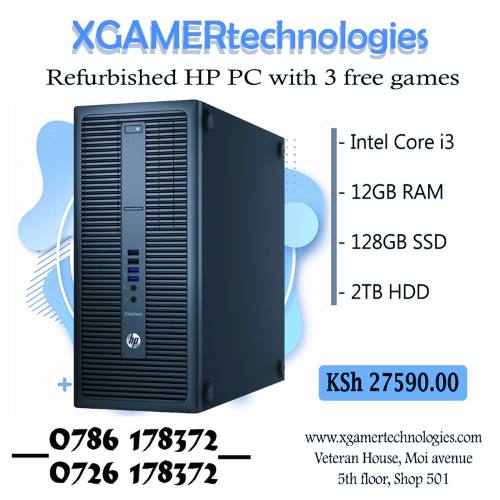 Clean lightly used Core i3 HP tower desktop PC