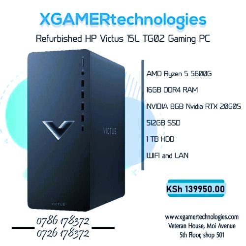 Clean lightly used HP Victus 15 Ryzen 5 tower desktop