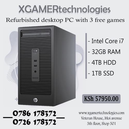 Simple revamped Core i7 HP business tower PC