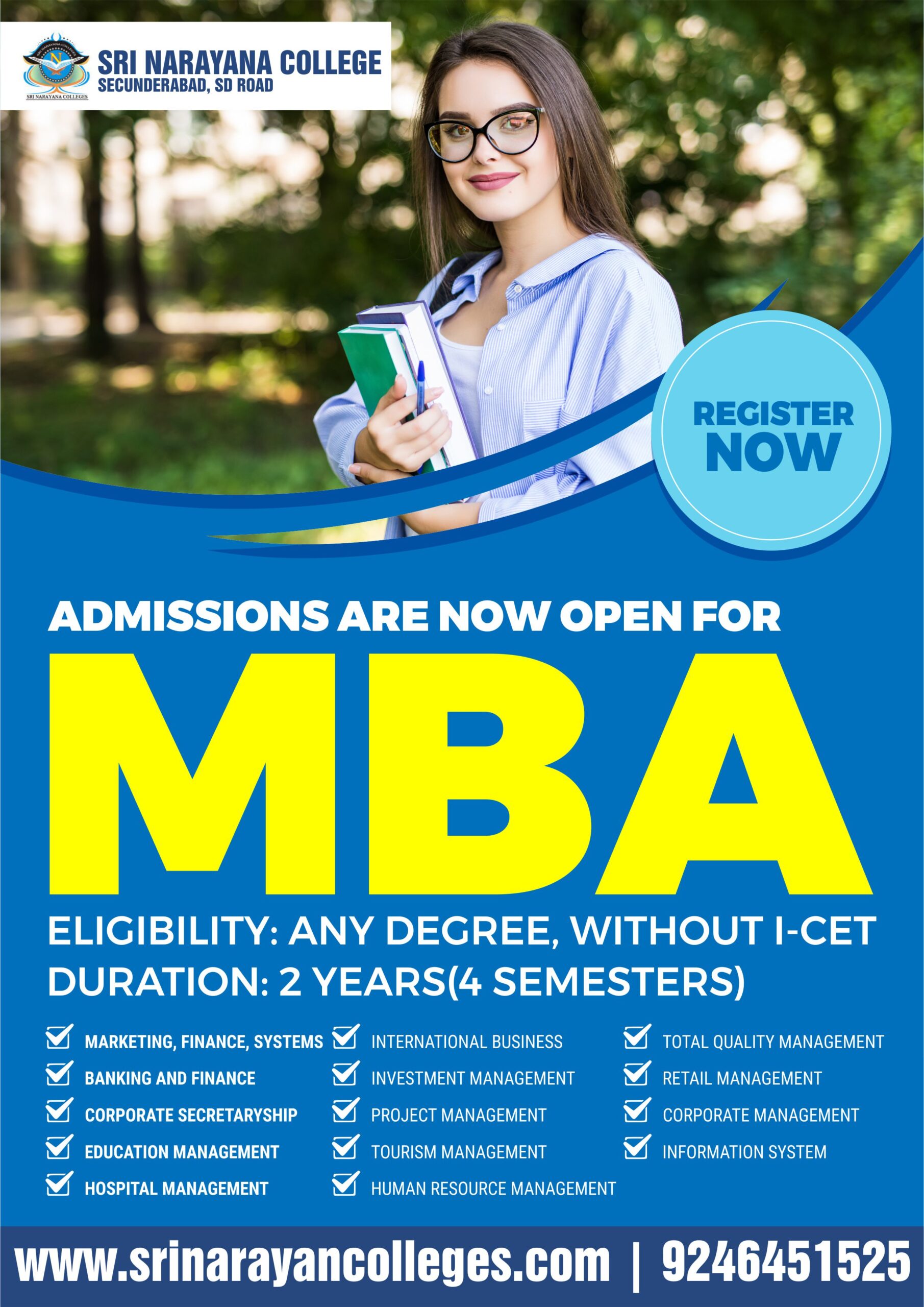 Distance MBA in Hyderabad – www.srinarayanacolleges.com
