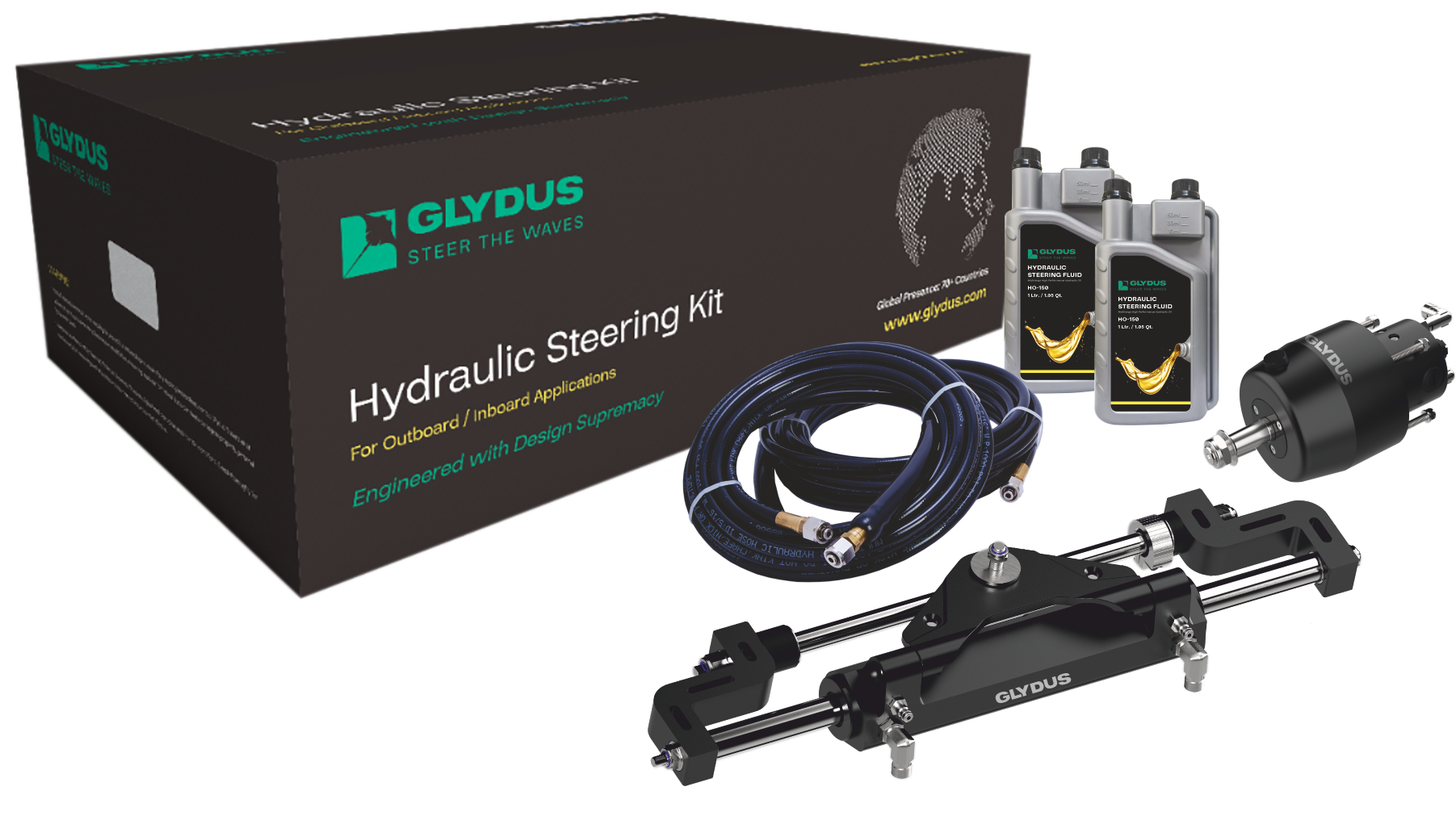 Premium Boat Steering Solutions | Glydus Hydraulic Systems