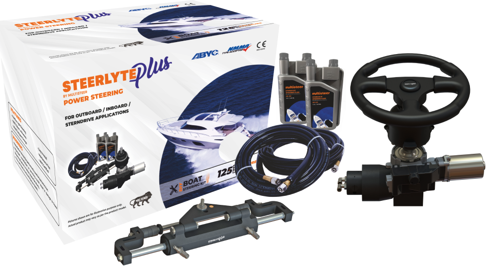 Power-Assisted Boat Steering System | Steerlyte Plus