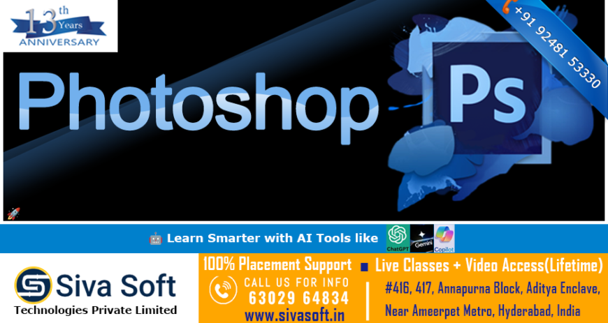 Adobe Photoshop with AI Training Course | Classroom and Online | Ameerpet Hyderabad India