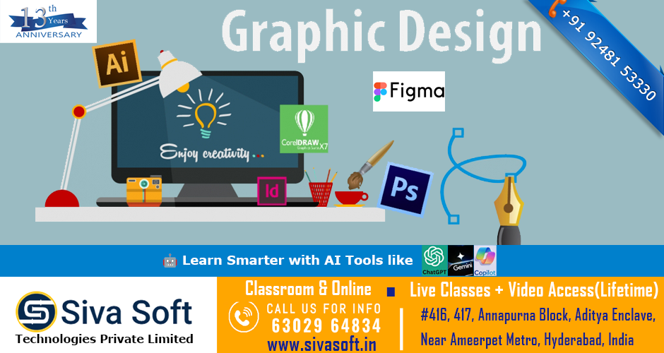 Desktop Publishing (DTP) & Graphic Designing with Figma + AI Training Course | Classroom and Online | Ameerpet Hyderabad India