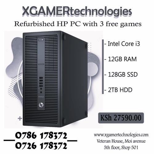 Simple revamped Core i3 HP tower computer PC