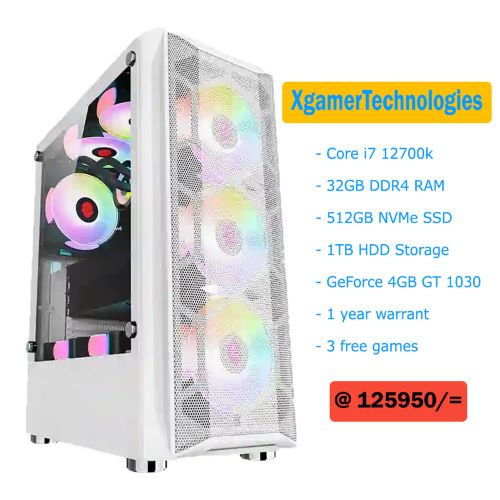 Core i7 12700k custom built ATX tower computer PC