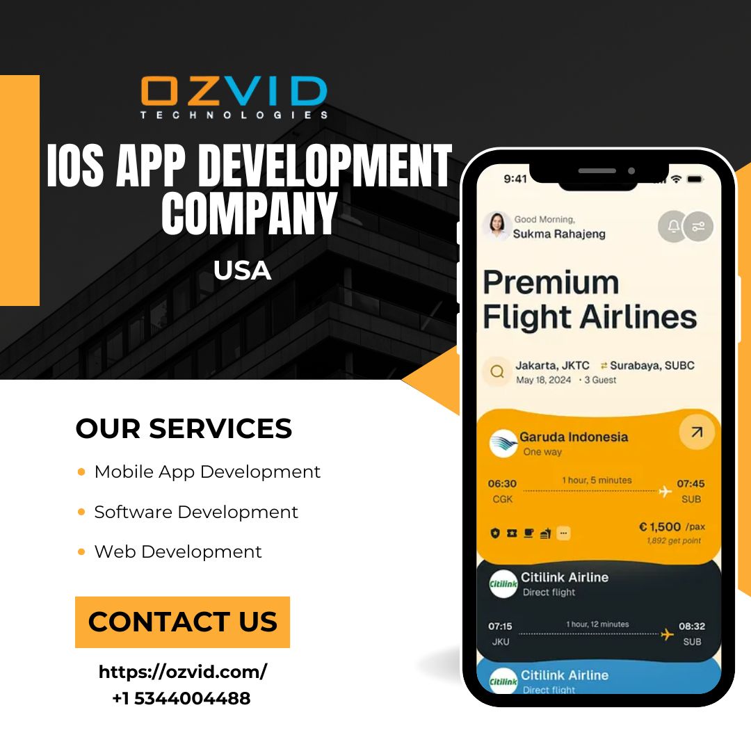 Get Stunning iOS Apps from a Trusted iOS Mobile App Development Company in Texas – OZVID Technologies