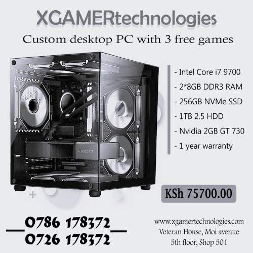XgamerTechs built Core i7 9700 desktop computer