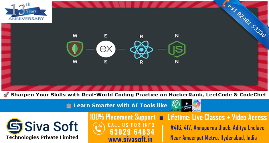 Full Stack UI MERN + AI Training Course | Classroom and Online | Ameerpet Hyderabad India