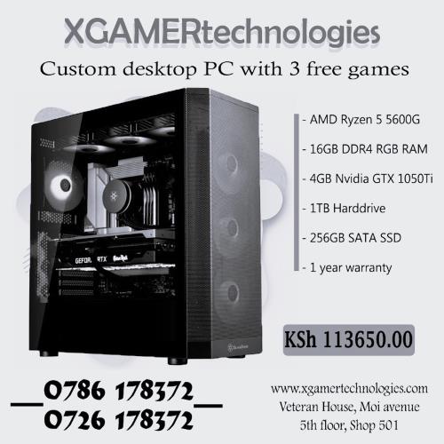 XgamerTechs built Ryzen 5 16GB RAM desktop tower