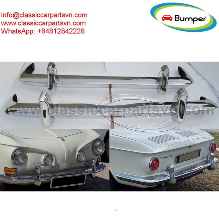 Volkswagen Karmann Ghia T34 (1962-1965) bumpers by stainless steel new