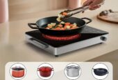 FEDUS 2200 Watts Infrared Cooktop, Energy Efficient Cook & Grill Infrared Stove, Electric Stove Chulha, hot plate chula, Current Stoves Burner for cooking All Cookware compatibility Black