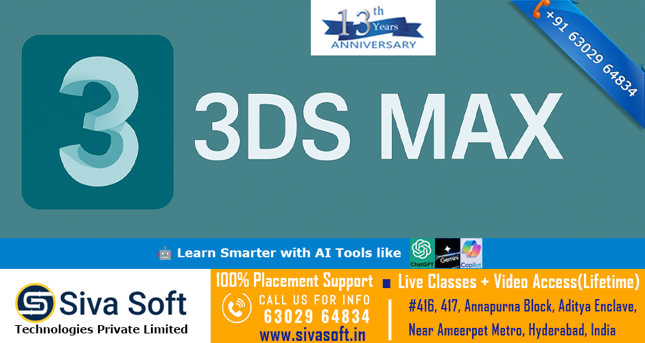 3DS MAX Training Course | Classroom and Online | Ameerpet Hyderabad India
