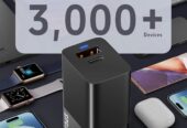 FEDUS gan charger, fast charger Gan Adapter 1 Type C & 1 USB port Fast Charging Adapter Wall Charger for Samsung, iPhone, Tab/Pad MacBook, Dell, HP, ASUS, 100W, 65W, 45W, Devices, 2 Yr Warranty