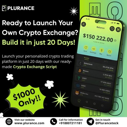 Plug & Play Crypto Exchange Script For Cryptopreneurs @ Cost of 1000$