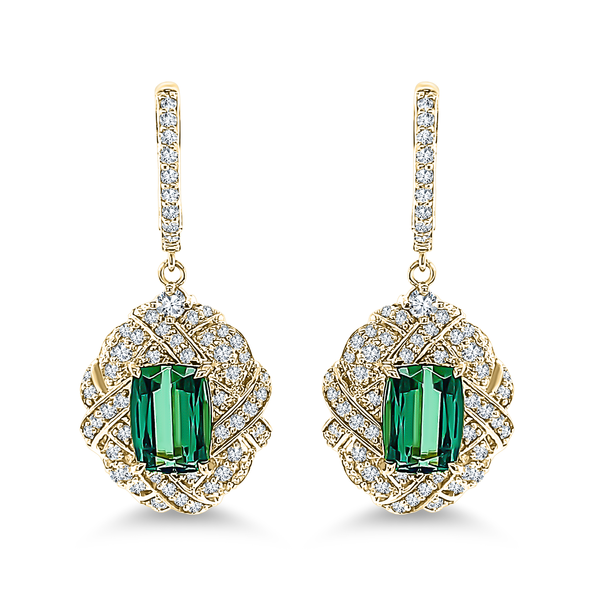 Shop Handcrafted Green Tourmaline Earrings Online