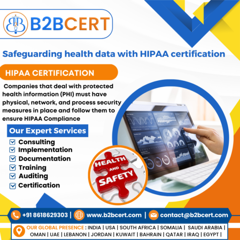 HIPAA Certification in USA with B2BCERT