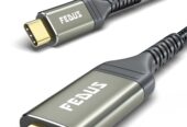 FEDUS USB C to HDMI Cable, 4K@60Hz Type-C to HDMI Adaptor for Home Office and MAC Thunderbolt 3/4 Compatible USB C to HDMI Converter for Laptop, Mobile, iPad Pro, MacBook, Chromebook, TV, Monitor