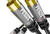 FEDUS RCA to RCA Cable Double Shielded Oxygen-Free Copper Gold Plated 2RCA to 2RCA Cable 2 RCA Car Audio Subwoofer Cable Cord for Hi-Fi Audio Systems, Amplifier, Home Theater, Speaker, HDTV