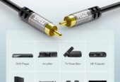 FEDUS RCA to RCA Cable Double Shielded Oxygen-Free Copper Gold Plated 2RCA to 2RCA Cable 2 RCA Car Audio Subwoofer Cable Cord for Hi-Fi Audio Systems, Amplifier, Home Theater, Speaker, HDTV