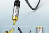 FEDUS RCA to RCA Cable Double Shielded Oxygen-Free Copper Gold Plated 2RCA to 2RCA Cable 2 RCA Car Audio Subwoofer Cable Cord for Hi-Fi Audio Systems, Amplifier, Home Theater, Speaker, HDTV