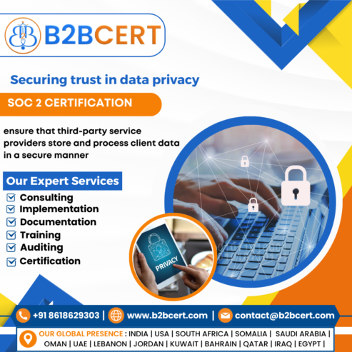Get SOC 2 Certification in USA with Professional Consultants