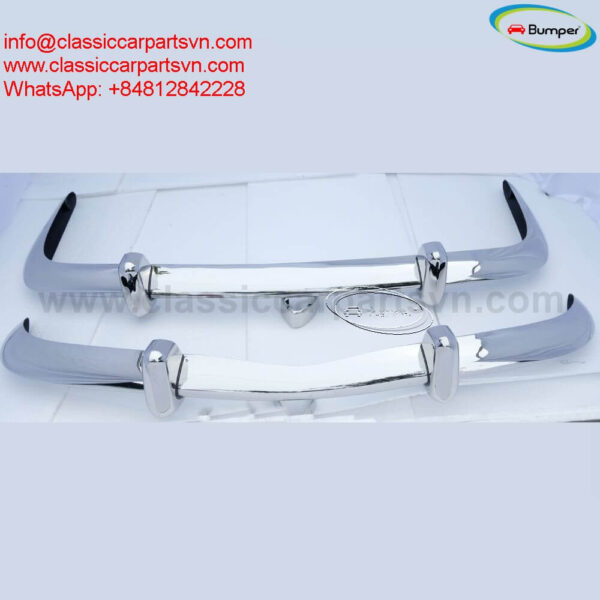 Volkswagen Karmann Ghia Euro style bumpers (1955 – 1966) by stainless steel new
