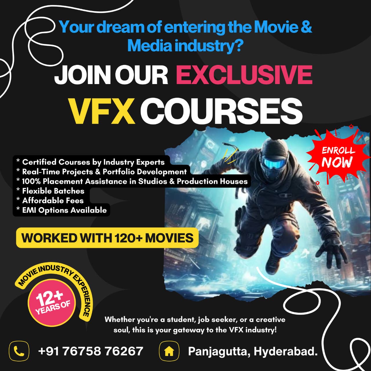 Top VFX Institute in Hyderabad – 100% Job-Oriented Training