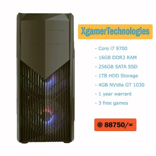 New custom Core i7 9700F desktop tower PC