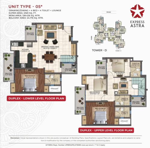 Express Astra Phase 2 and 3 Unit Size