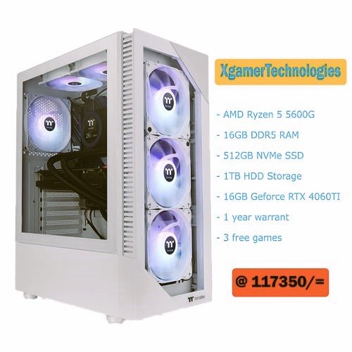 New custom AMD Ryzen 5600G mid tower desktop