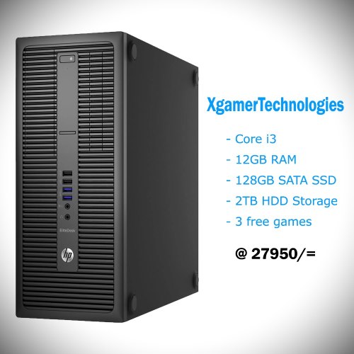 Certified core i3 EliteDesk desktop with 3 free games