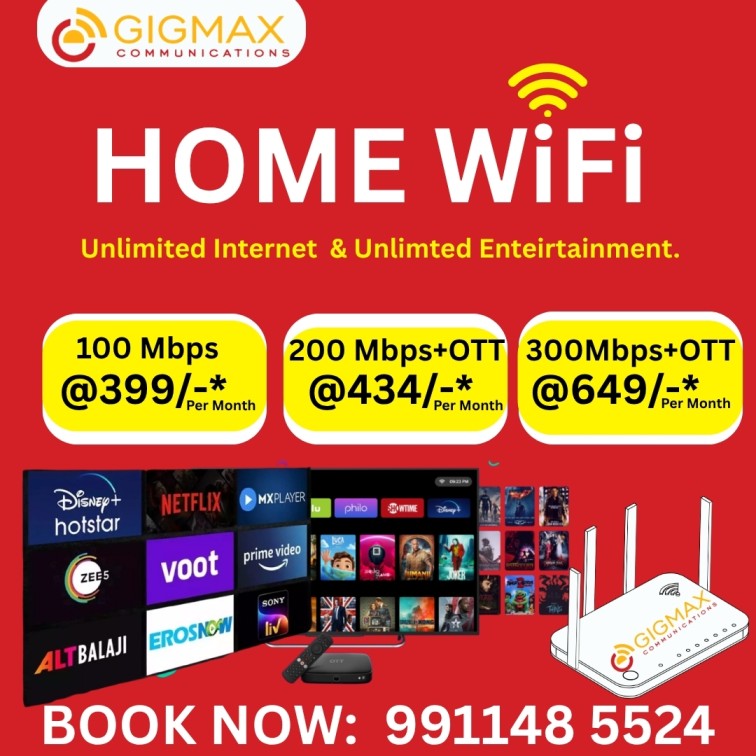 Home Broadband Plans in Faridabad – Gigmax NIT Areas