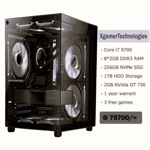 New gaming Core i7 9700 mid tower computer PC