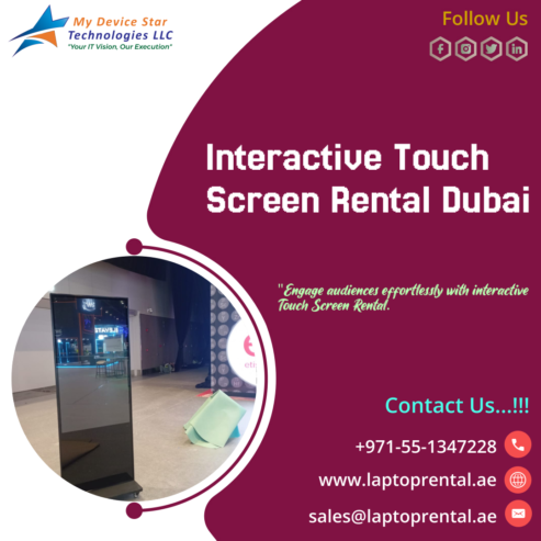 Why Dubai’s Top Event Planners Choose Our Touch Screens?
