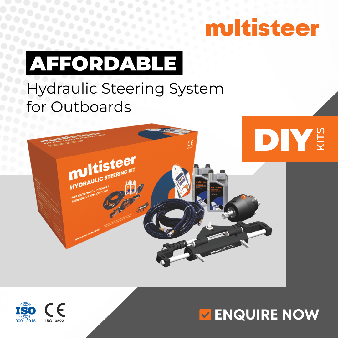 Power-Assisted Boat Steering System | Steerlyte Plus