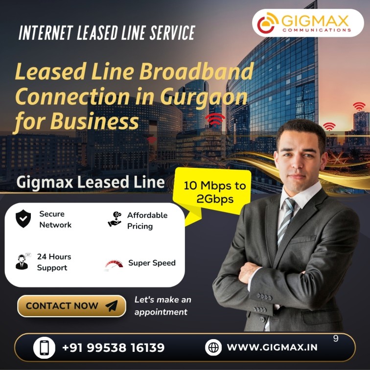 Leased Line Broadband Connection in Gurgaon for Business – Gigmax