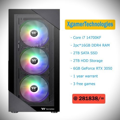 New mid tower Intel core i7 14th gen gaming PC