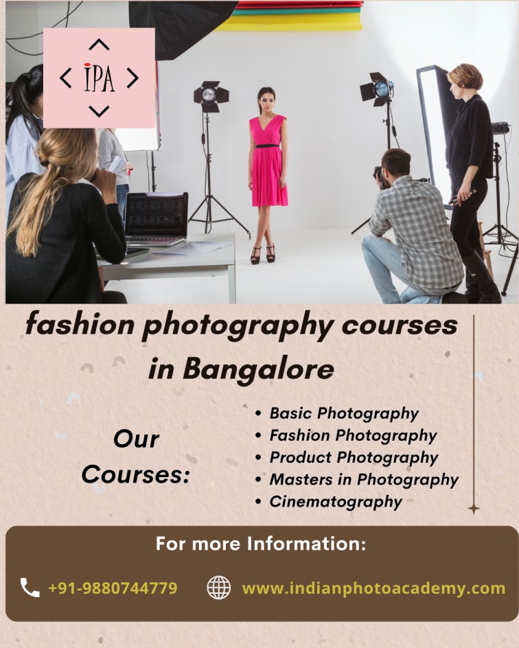 fashion photography courses in Bangalore