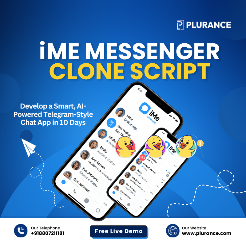iME Messenger Clone Script – Develop a AI-Powered Telegram-Style Chat App