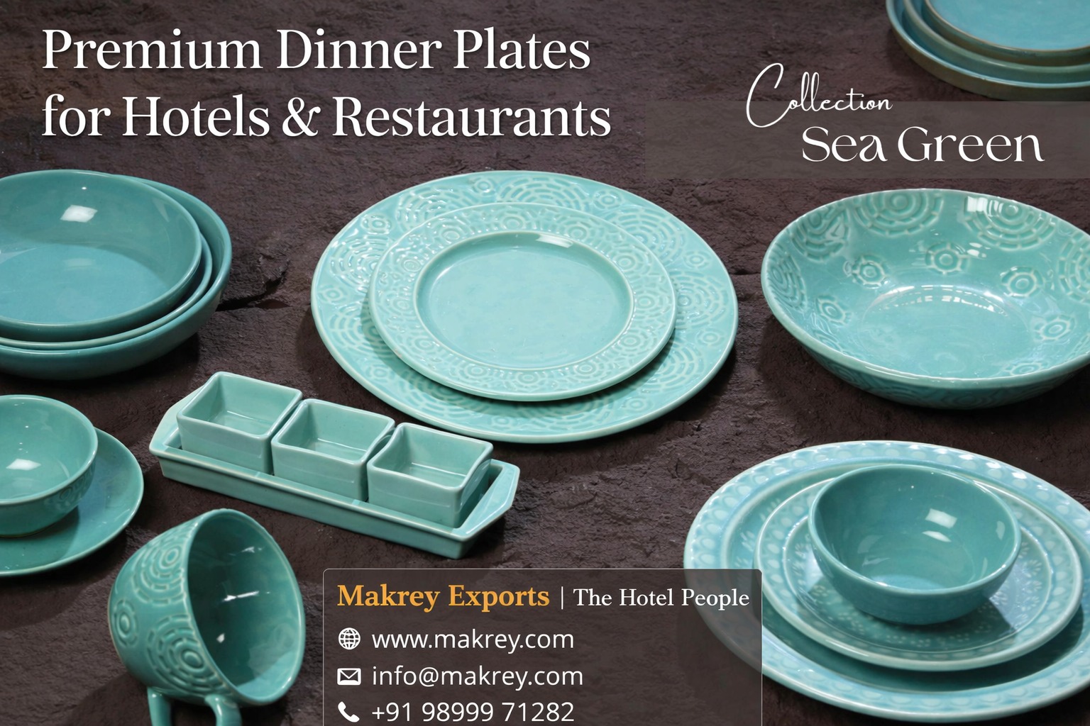 Premium Dinner Plates for Hotels & Restaurants | Makrey Exports
